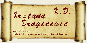Krstana Dragičević vizit kartica